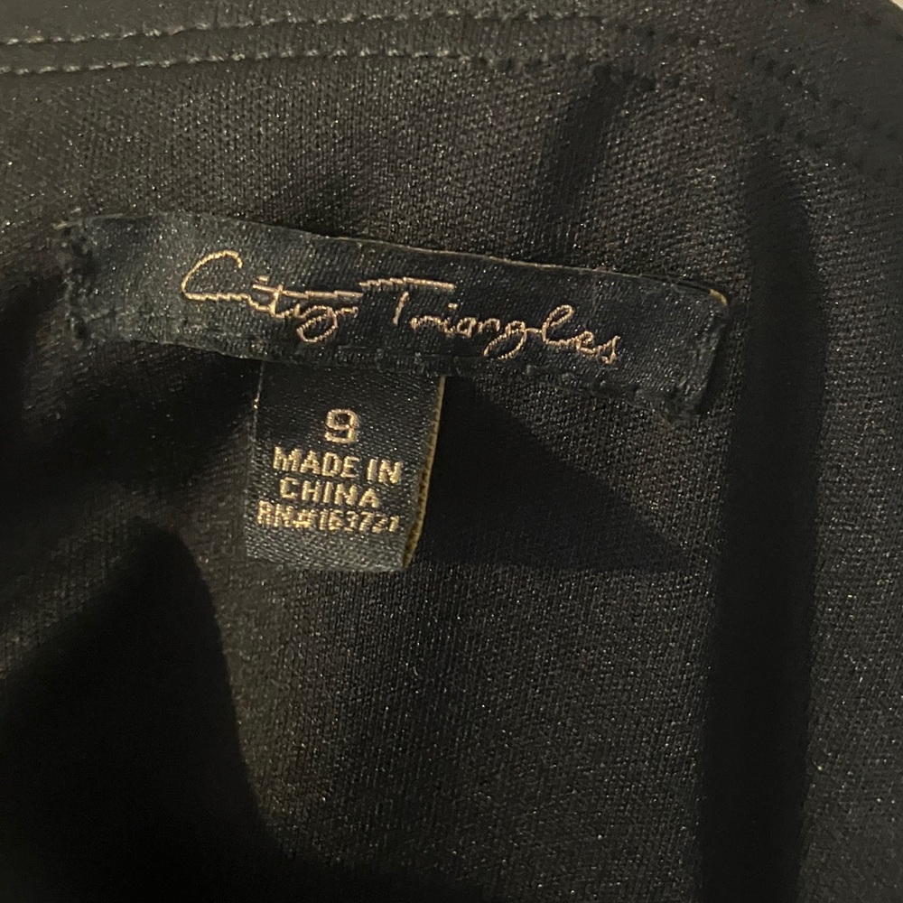 City Triangles Black Strap Dress Sz 9 - Picture 8 of 11